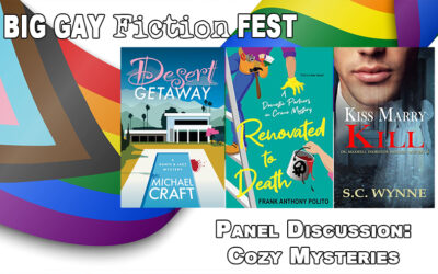 Episode 387 – Fiction Fest Panel Discussion: Cozy Mysteries with Michael Craft, Frank Anthony Polito and S.C. Wynne