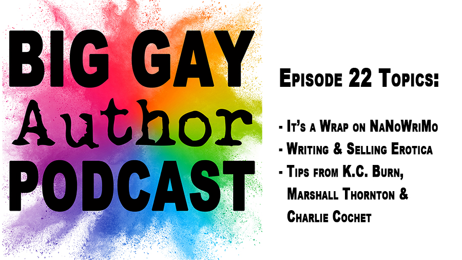 Wrapping Up NaNoWriMo 2019 – Big Gay Author Podcast episode 22