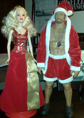 Holiday Barbie & Santa Billy